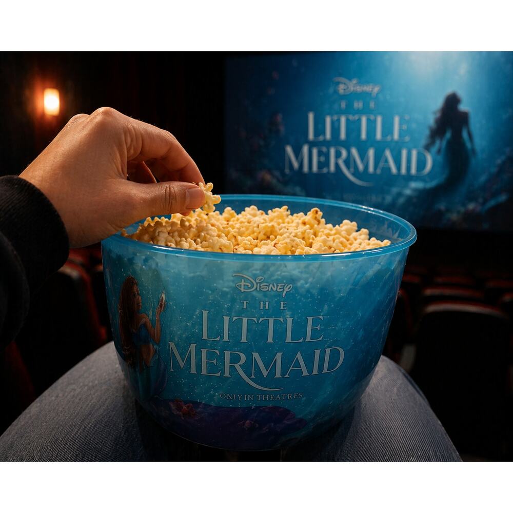 Disney The Little Mermaid Popcorn Bucket Light Up Movie Theater Collectible